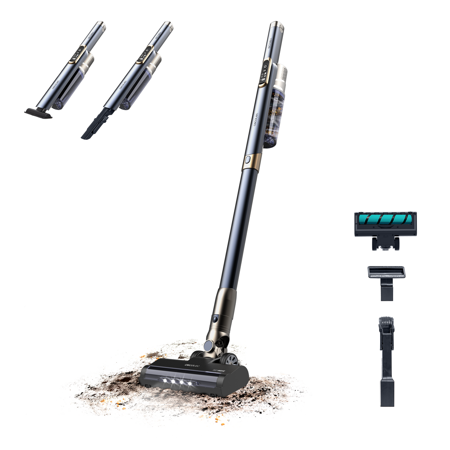 Cecotec Scoba 3000 Aspiradora 2 en 1 Vertical y Mano Motor Brushless 210 W 40 min