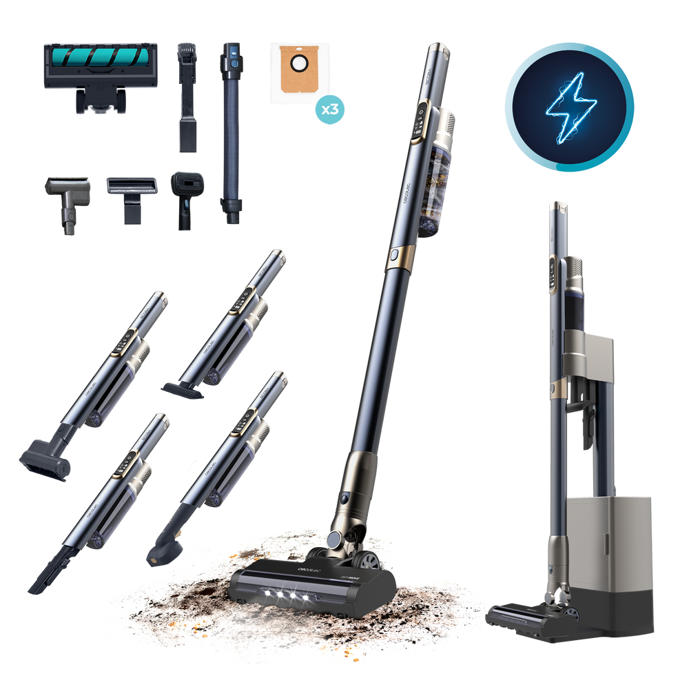 Cecotec Scoba 3000 Station Aspiradora 2 En 1 Vertical Y Mano Con Autovaciado Higiénico Y Ligera