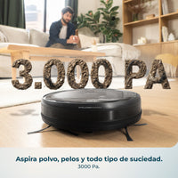 Cecotec Conga M10 Advance Robot Aspirador con Navegación Giroscópica, 3000 Pa, 150 Minutos