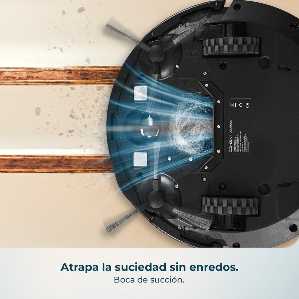 Cecotec Conga M10 Advance Robot Aspirador con Navegación Giroscópica, 3000 Pa, 150 Minutos