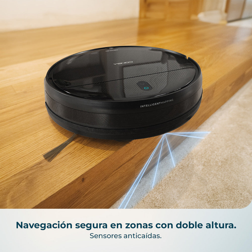 Cecotec Conga M10 Advance Robot Aspirador con Navegación Giroscópica, 3000 Pa, 150 Minutos