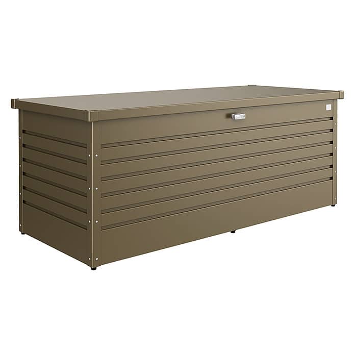 Biohort –  Arcón de metal para exterior Bronce metálico