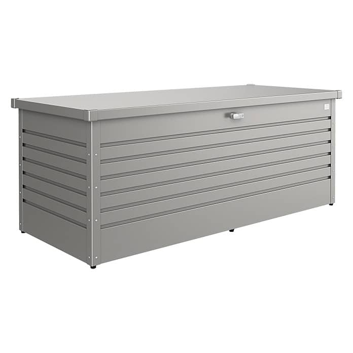 Biohort – Arcón de metal para exterior Gris cuarzo metálico