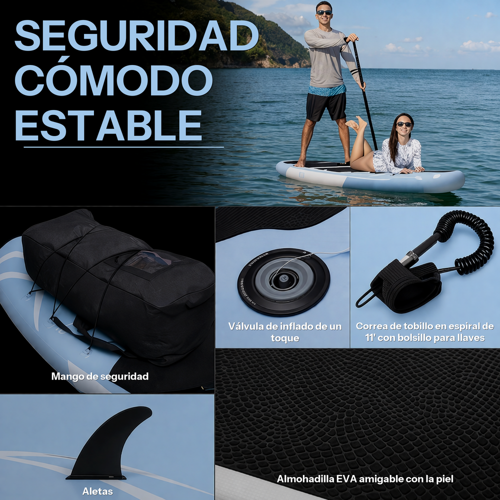 Tabla de paddle surf hinchable 11" 335 cm azul