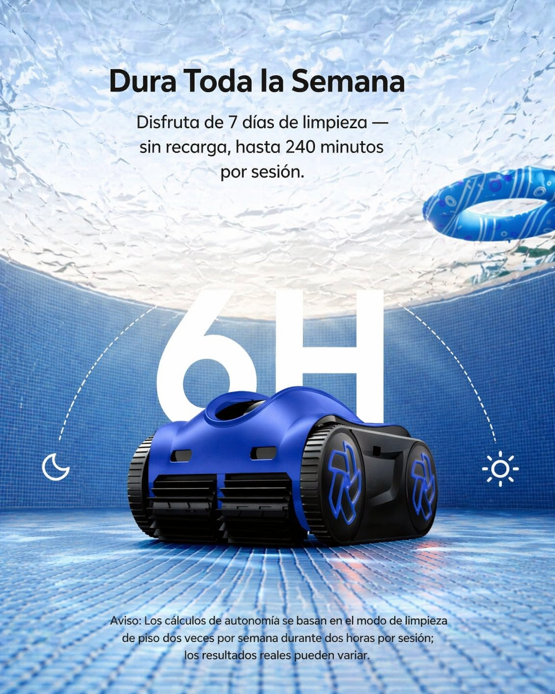 iGarden K60 robot limpiafondos de piscina sin cable automático
