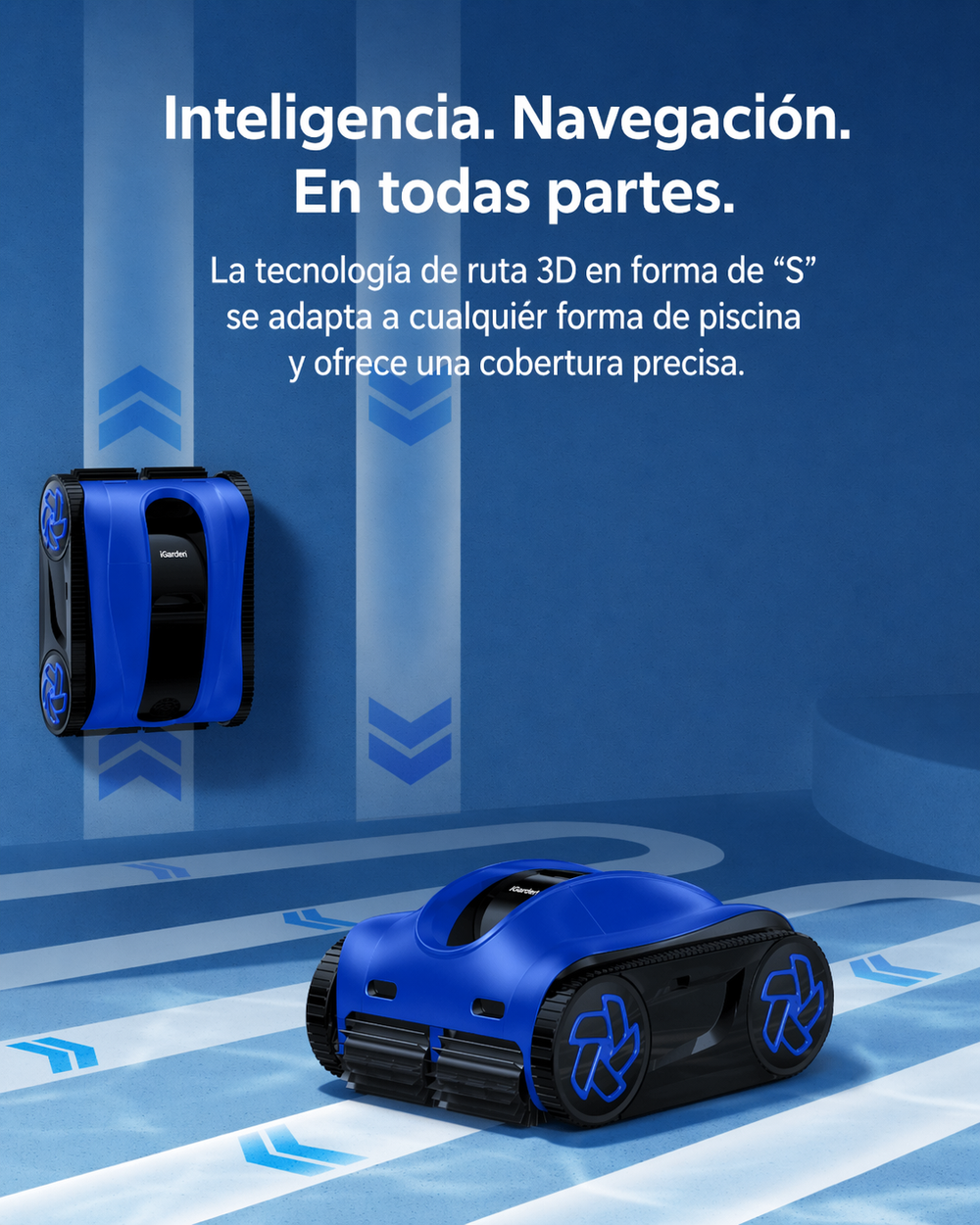 iGarden K60 robot limpiafondos de piscina sin cable automático