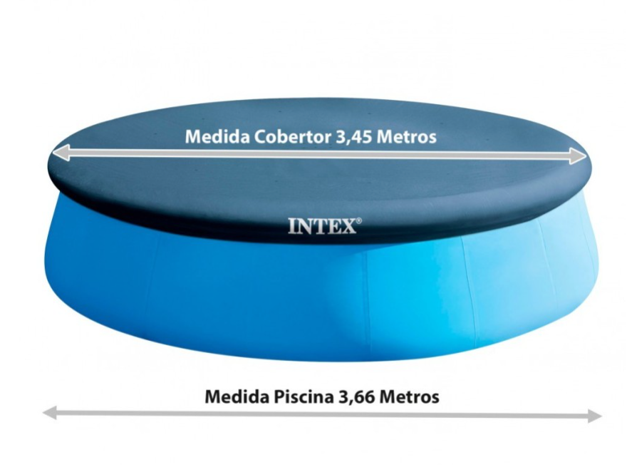 Intex Cobertor para Piscinas Hinchables Easy Set Azul