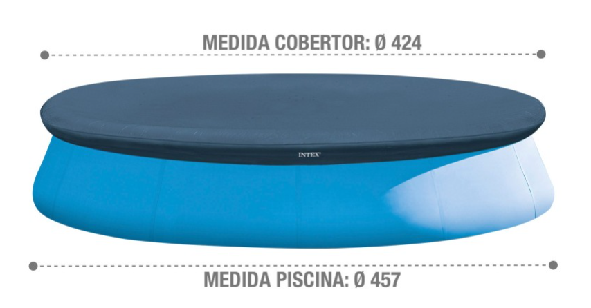 Intex Cobertor para Piscinas Hinchables Easy Set Azul