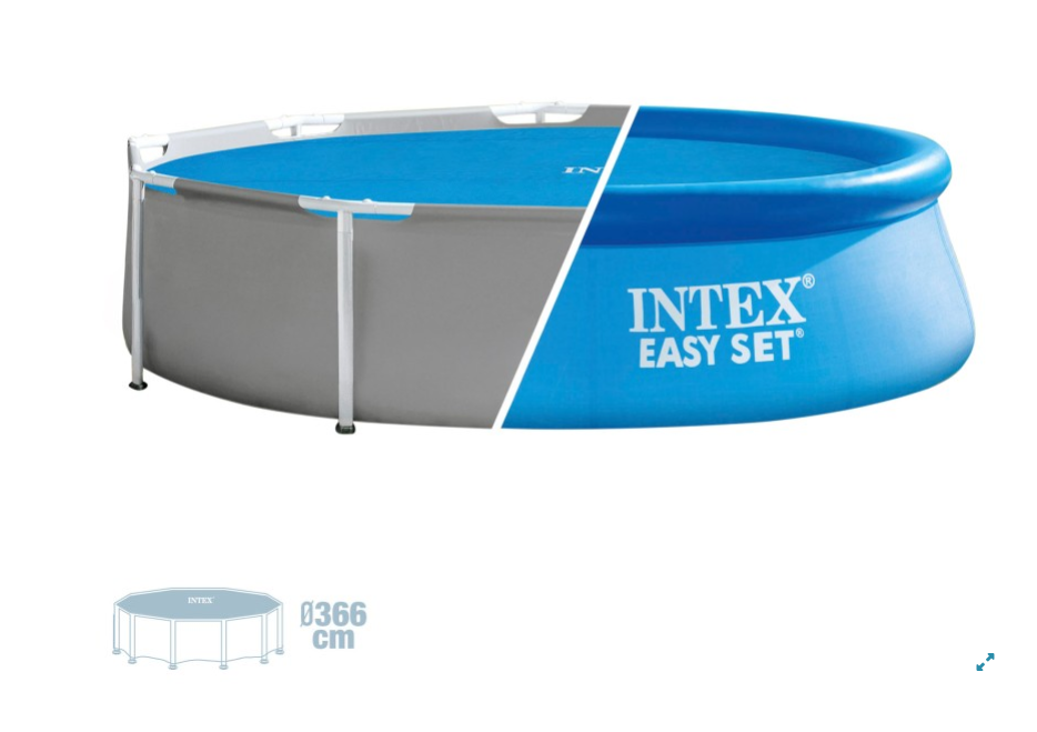 Intex Easy Set Cobertor Solar Piscina