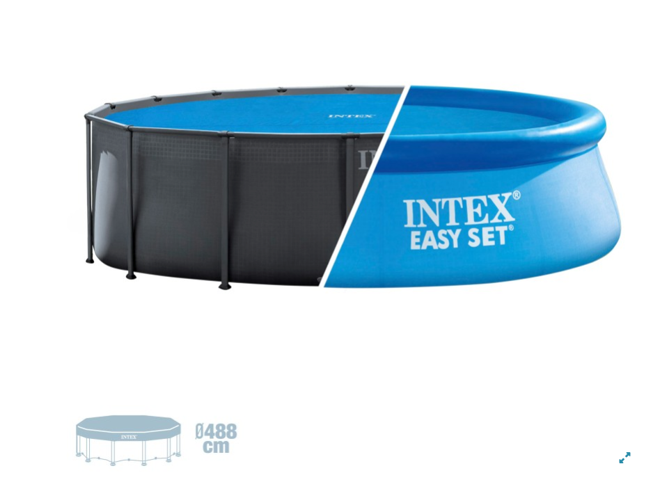 Intex Easy Set Cobertor Solar Piscina