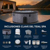 MSpa Spa hinchable semirrígido circular Tidal 4–6 personas
