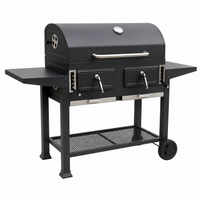 Barbacoa de Carbón Portátil con Ventilación Regulable