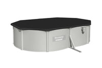 Bestway – Hydrium piscina ovalada elevada de acero (500 × 360 × 120 cm)