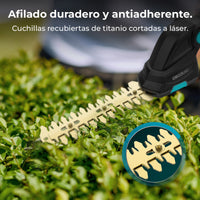 Cecotec Cortasetos TitaniumSword 2000 De Mano, Cuchillas Láser Con Recubrimiento De Titanio