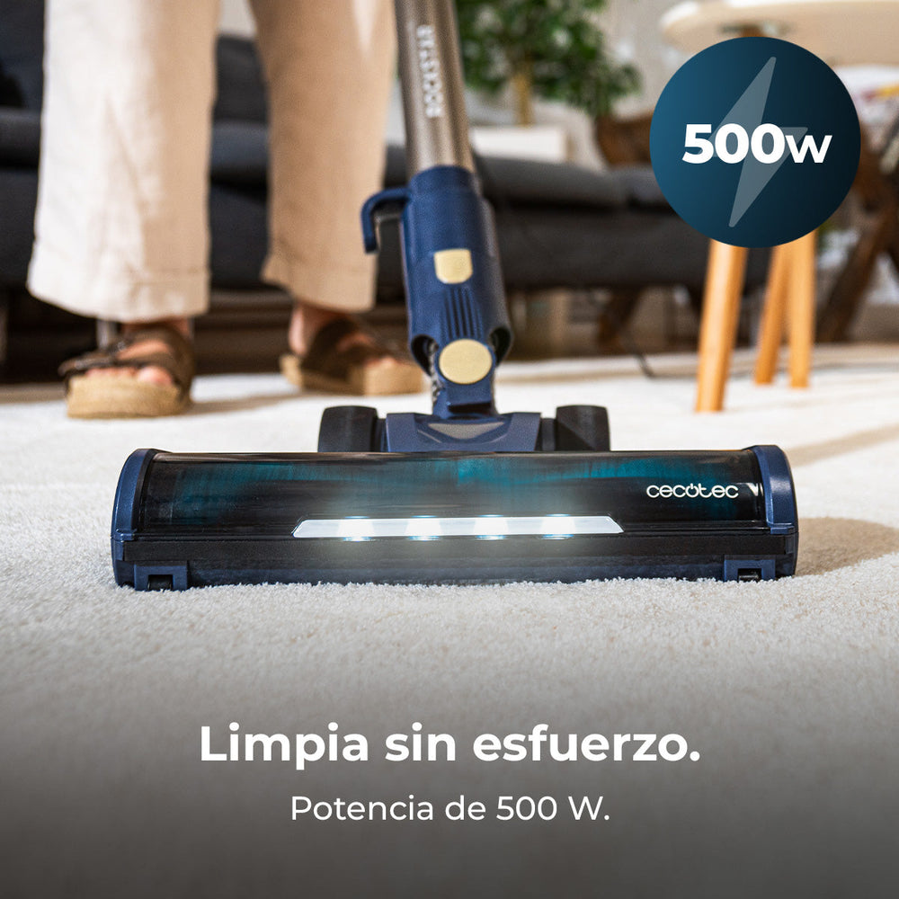 Cecotec Conga Rockstar 800 Powerhead Titán 600 W Cepillo Motorizado Aspiración Potente y Limpieza Profunda
