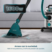 Cecotec Conga CarpetClean 20000 Pro Ultra Limpiatapicerías y Aspirador Sólidos y Líquidos 1600 W 21 kPa