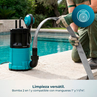 Cecotec Bomba De Agua Axike 750 2 En 1 Para Agua Limpia Y Sucia 14000 L Por Hora