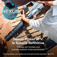 Cecotec Soplador AirForce 4000 Bazooka Turbo 21V Brushless Motor sin escobillas con Batería Nexus