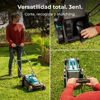 Cecotec Cortacésped Eléctrico Terrenator 360 Flex Z 1500 W Sistema Z Tech Altura Centralizada