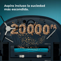 Cecotec Conga Z100 Robot Aspirador IA Con LaserEye Y AquaCycle Detección De Objetos Y Fregado Profesional