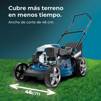 Cecotec Cortacésped de Gasolina Terrenator 3200 46 Z Total Motor 144 cc 2.4 kW 3.2 CV Altura Ztech