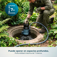 Cecotec Bomba de Agua Axike 1100 Dark Potencia 1100 W Flujo 16000 Litros por Hora