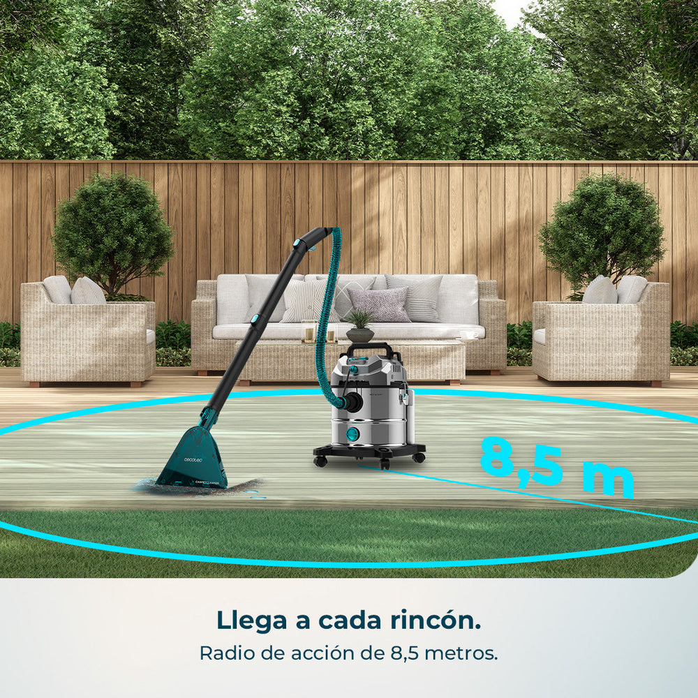 Cecotec Conga CarpetClean 20000 Pro Ultra Limpiatapicerías y Aspirador Sólidos y Líquidos 1600 W 21 kPa