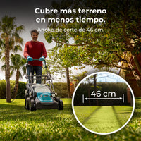 Cecotec Cortacésped Eléctrico Terrenator 460 Flex Z Auto 2000 W Propulsión Automática Para Facilitar Trabajos