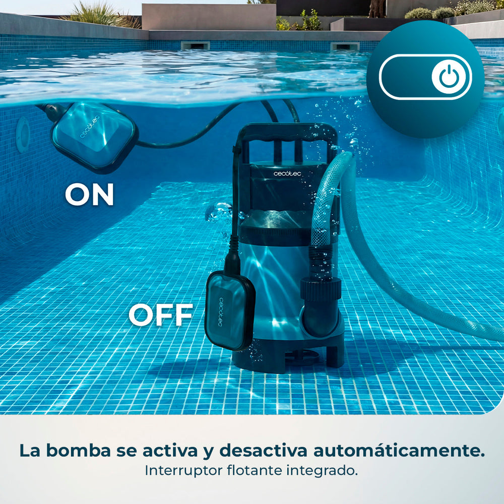 Cecotec Bomba de Agua Axike 1100 Dark Potencia 1100 W Flujo 16000 Litros por Hora