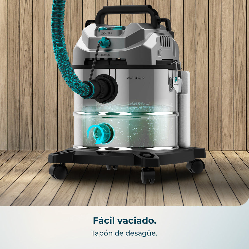 Cecotec Conga CarpetClean 20000 Pro Ultra Limpiatapicerías y Aspirador Sólidos y Líquidos 1600 W 21 kPa