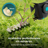 Cecotec Cortasetos TitaniumSword 2120 Hand XL Con Cuchillas De Titanio Antiadherentes
