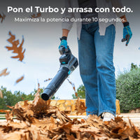 Cecotec Soplador AirForce 4000 Bazooka Turbo 21V Brushless Motor sin escobillas con Batería Nexus