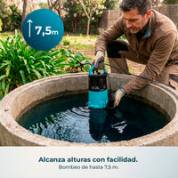 Cecotec Bomba De Agua Axike 750 2 En 1 Para Agua Limpia Y Sucia 14000 L Por Hora