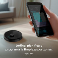 Cecotec Conga M50 Robot Aspirador Láser Mapa Interactivo Limpieza Personalizada Inteligente