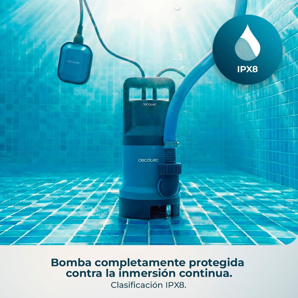 Cecotec Bomba de Agua Axike 1100 Dark Potencia 1100 W Flujo 16000 Litros por Hora