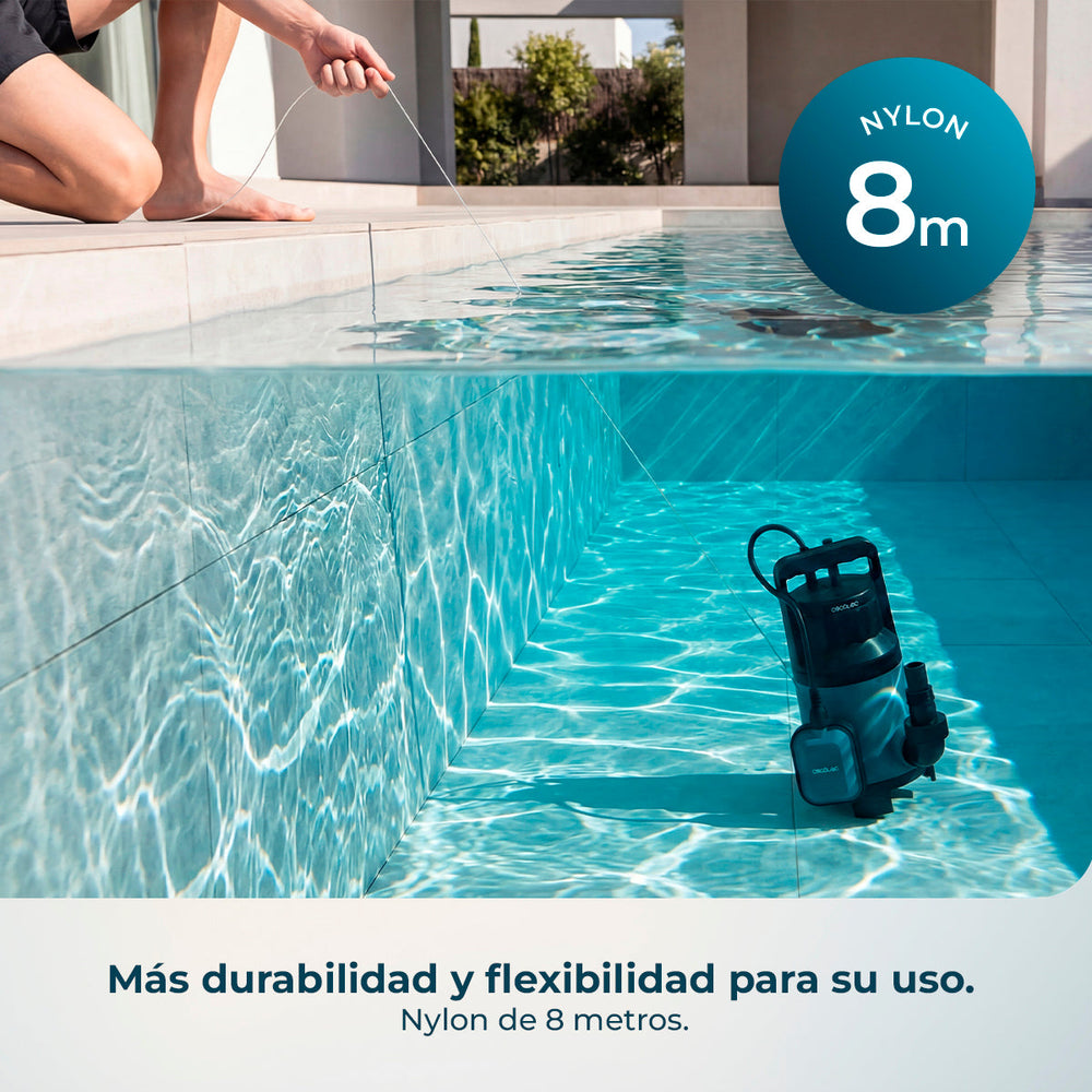 Cecotec Bomba de Agua Axike 1100 Dark Potencia 1100 W Flujo 16000 Litros por Hora