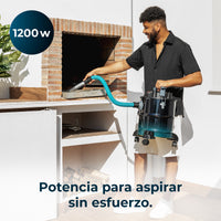Cecotec Conga Ash 5000 Free Aspiradora de Cenizas 1200 W 18 kPa Succión Extrema Para Cenizas y Restos