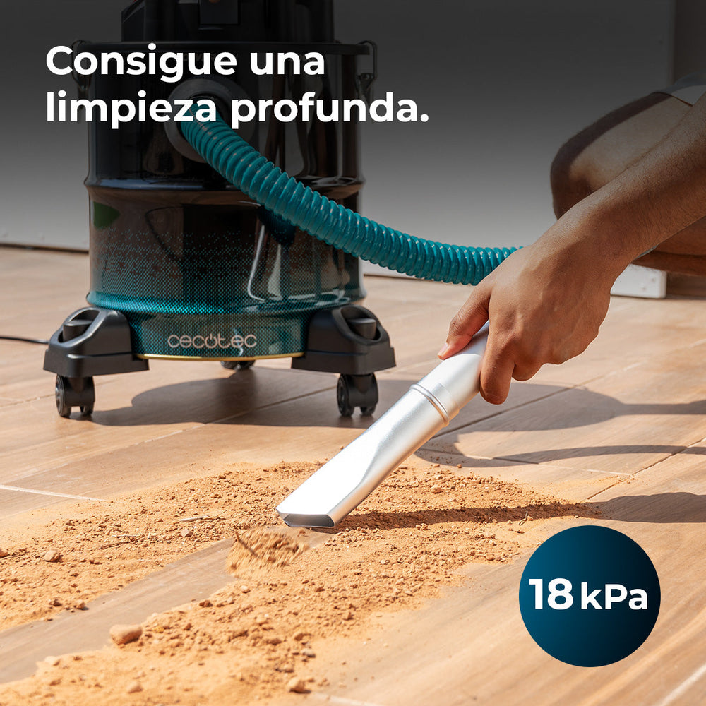 Cecotec Conga Ash 5000 Free Aspiradora de Cenizas 1200 W 18 kPa Succión Extrema Para Cenizas y Restos