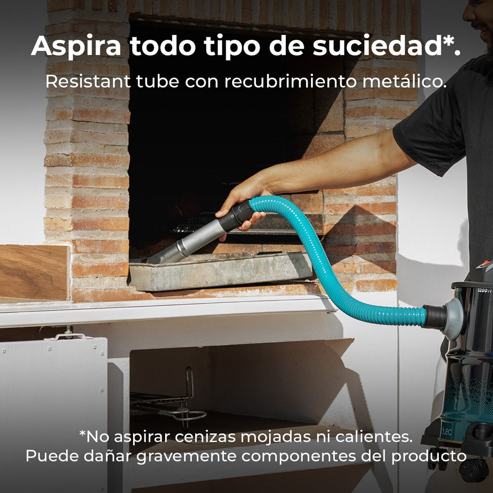Cecotec Conga Ash 5000 Free Aspiradora de Cenizas 1200 W 18 kPa Succión Extrema Para Cenizas y Restos