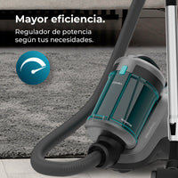 Cecotec Conga Rockstar Cyclonic Powerbag Aspiradora Trineo 900 W Sin Bolsa Con Bolsa Indicador de Depósito