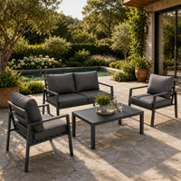 Conjunto de Jardín Antracita 4 Piezas