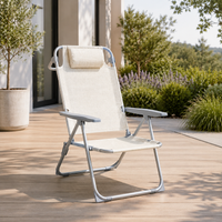 Silla Plegable Reclinable Con Reposacabezas Portátil