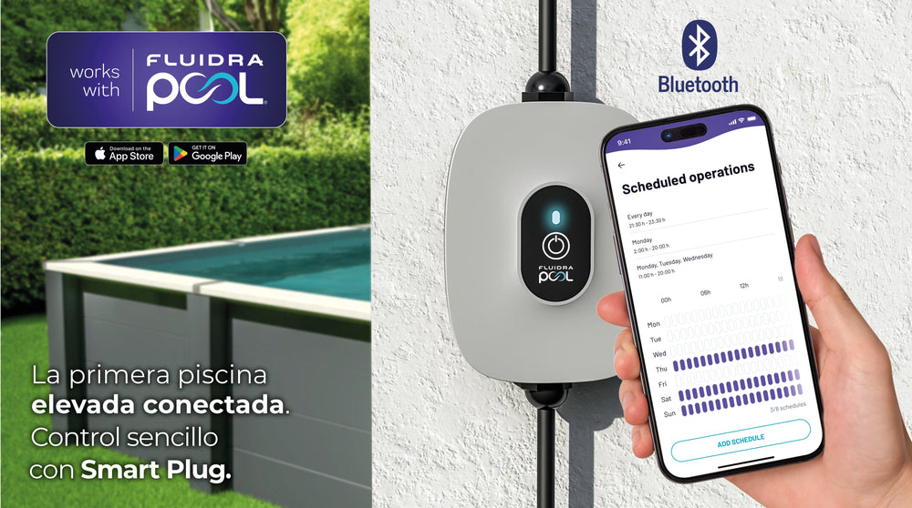 Piscina elevada de composite Gre rectangular KPCOR60LT con iluminación LED (606 × 326 × 124 cm)