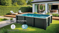 Piscina elevada de composite Gre rectangular KPCOR60T (595 × 315 × 126 cm)