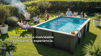 Piscina elevada de composite Gre rectangular KPCOR60T (595 × 315 × 126 cm)