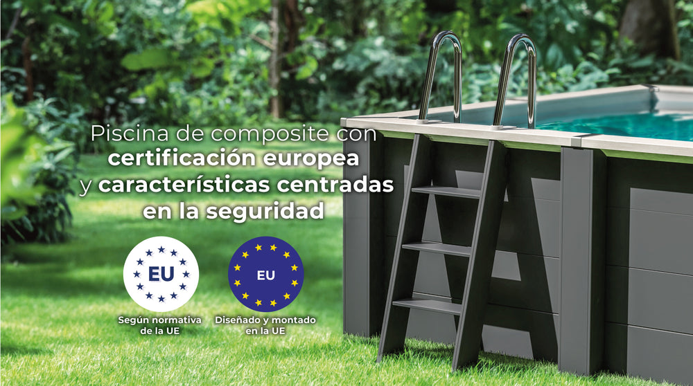 Piscina elevada de composite Gre rectangular KPCOR60T (595 × 315 × 126 cm)