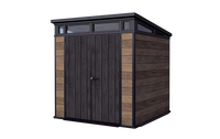 Keter - Caseta de exterior Signature Walnut 7x7 marrón