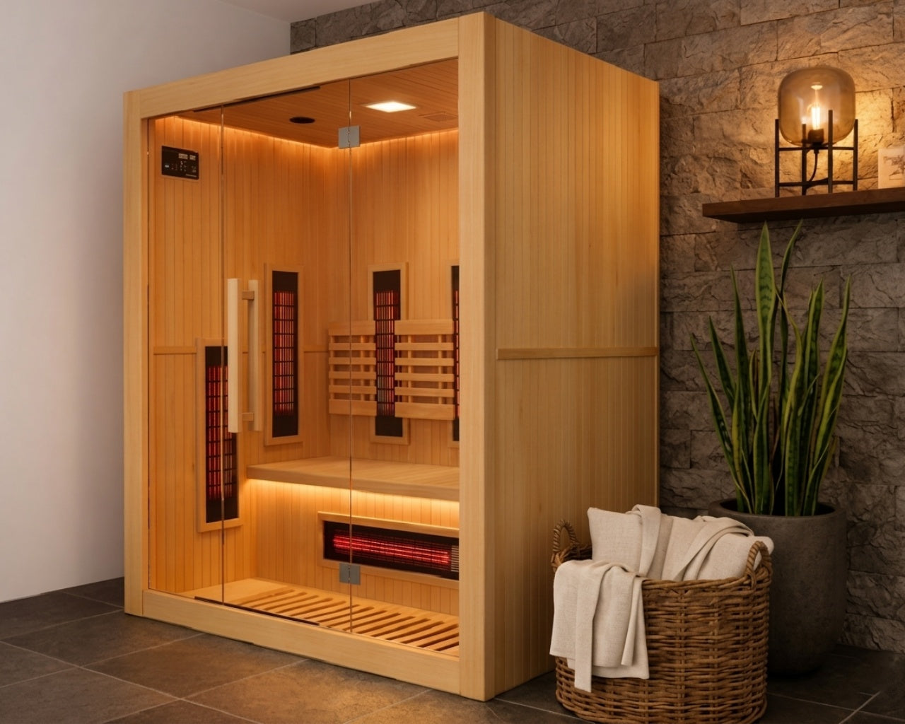 Poolstar - Sense Sauna de infrarrojos 2 personas