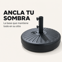 Base Para Sombrilla Rellenable 22 L Con Soporte Central