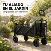 Carro Plegable Todoterreno Con Carga 75 Kg